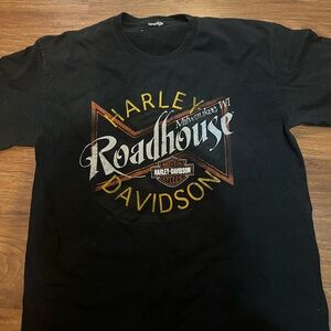 Harley-Davidson Black Short Sleeve Tee with Vintage Logo